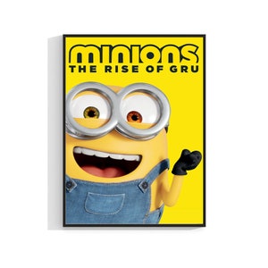 Minions The Rise of Gru Cartel de la película 2022 Art Print Film A4 A3 A2 A1 Maxi