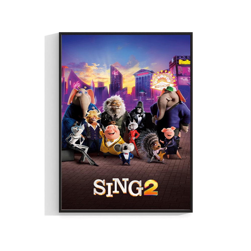 Sing 2 Poster - Etsy Singapore