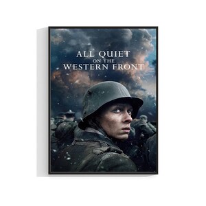 Todo tranquilo en el frente occidental Cartel de la película 2022 Art Print Film A4 A3 A2 A1 Maxi