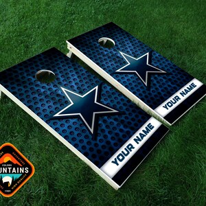 Dallas Cowboys Field Cornhole Boards