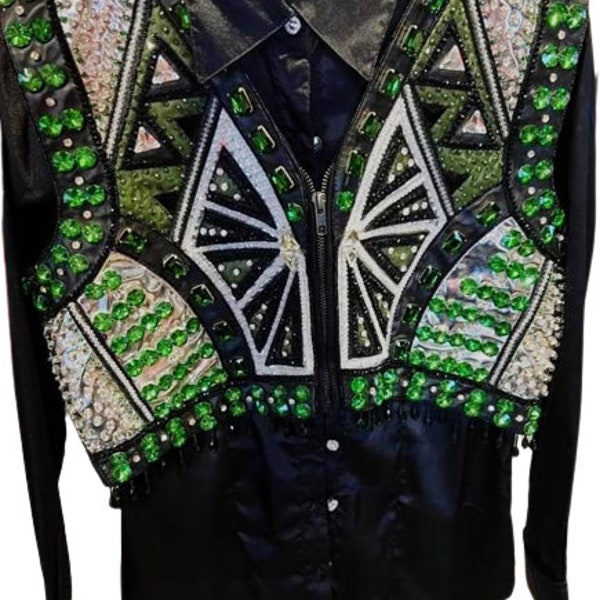 Veste Western De Spectacle - Taille Unique - Vintage USA