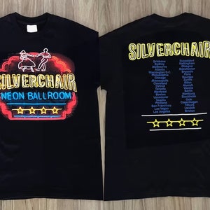 Silverchair Neon Ballroom Album Music Tour T-Shirt, Retro Style Rock Music Shirt, 90s Silverchair Rock Band Tee 1390182017