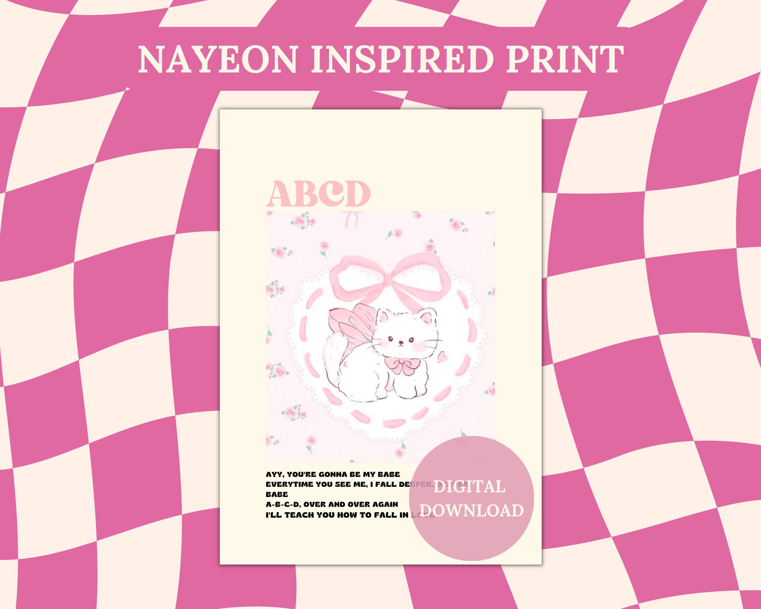 Twice - Nayeon - ABCD | Kpop Merch for Fans | Gift for ONCE
