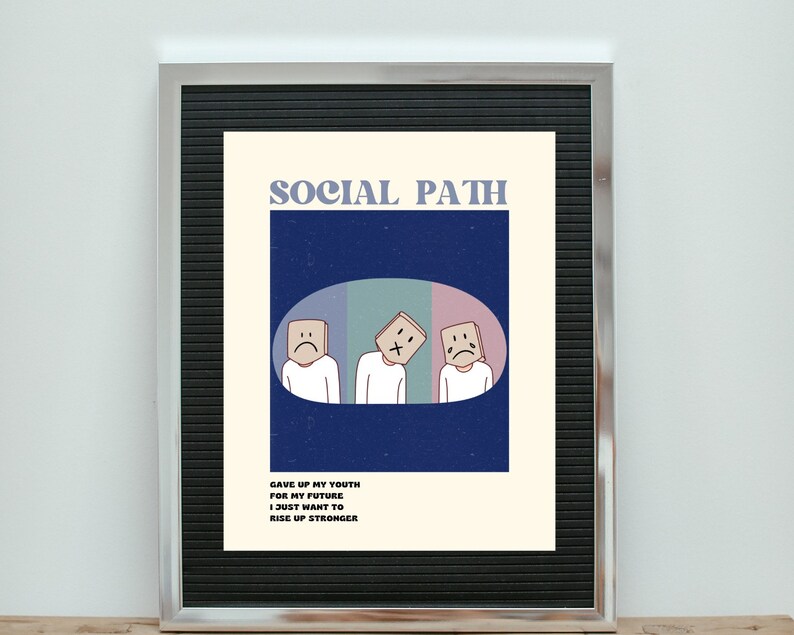 Stray Kids SOCIAL PATH - Digital Wall Print - Kpop Art Poster - Etsy