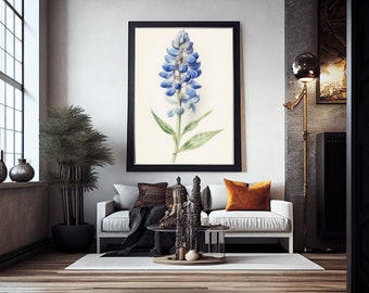 Imágenes florales descargables, arte de pared vintage de pieza de campo, pintura minimalista, impresión de jardín, decoración de granja - IMPRIMIBLE