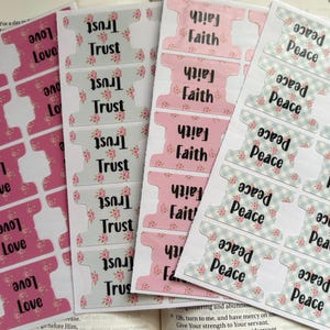 Love Bible Journaling Tabs | Love Themed Bundle Tabs for Scripture Study