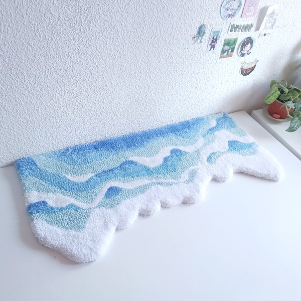 Tapis marin, vagues de la mer, plage, mer