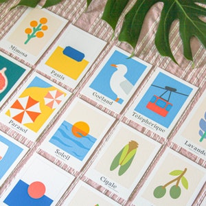 Postcards illustrations Provence