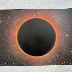 Original Space Art - Solar Eclipse