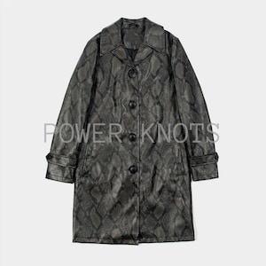 ジャケット・アウター unknown black pythons long coat ジャケット・アウター unknown black pythons long coat Man's