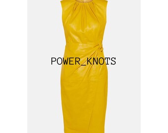 chinese dress ladies BETSY OLIVE CORSET VEGAN LEATHER DRESS