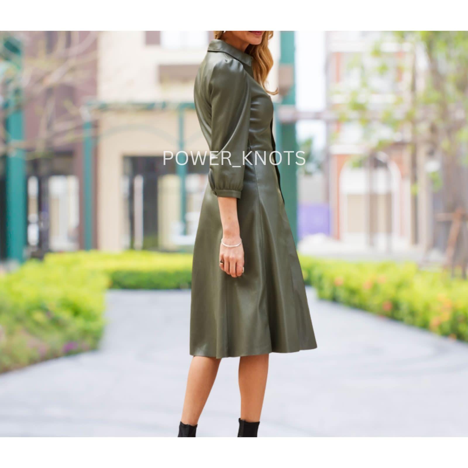 green leather blazer dress Green I Mean Business Backless Blazer Dress - Chic & Stylish, XS | Ellae Lisque main image 0