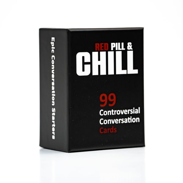 Red Pill and Chill: 99 Conv. Starter Qs for deeper understanding & connection with partners, friends, family. Gift for Couple, Date Night