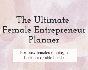 Digital Planner For Female Entrepreneurs