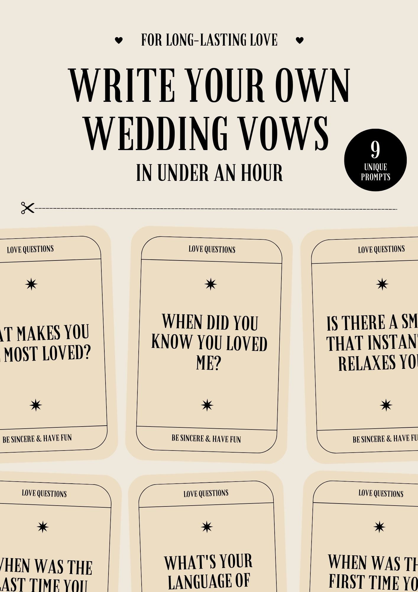 Wedding Vow Template Etsy Wedding Vow Template Etsy