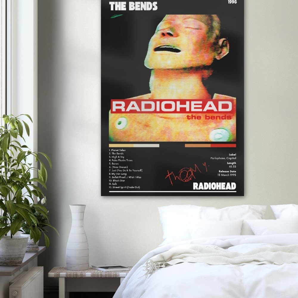 Radiohead The Bends Premium Digital Album Art Poster (Und) sold by Sehee Chae SKU 827257