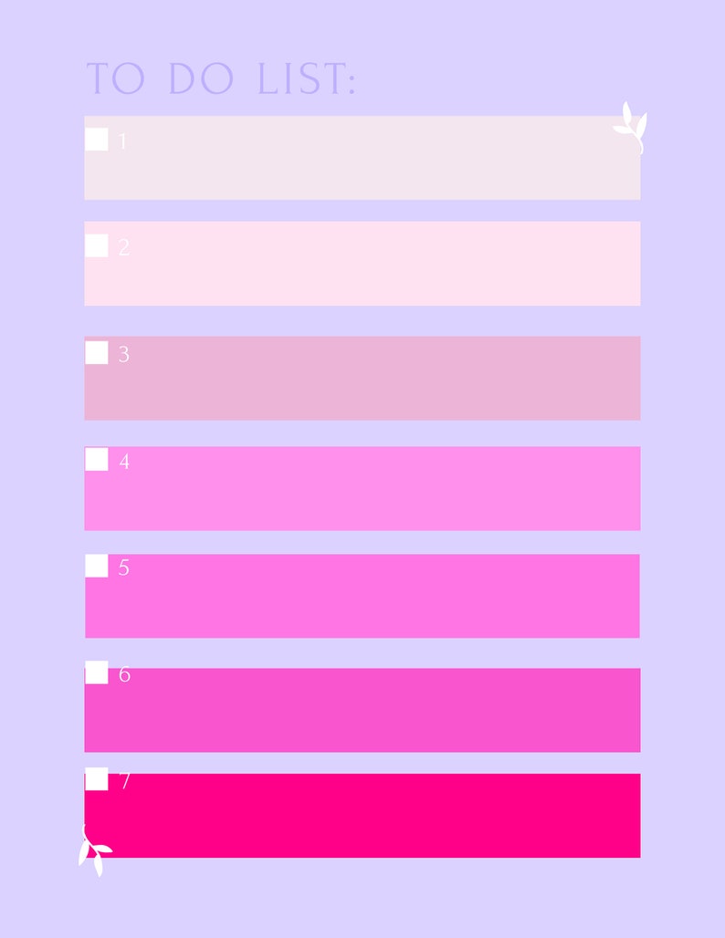 PRINTABLE To-do List Daily Goals Lifestyle PDF Download Student Life ...