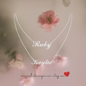 Double Strand Necklace With Initial | Personalized Monogram Double Necklace Tarnish Free | Best Family Gift For Her,Grandma,Girlfriend,Women