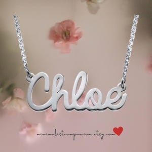 Personalized Name Necklace | Custom Name Letter Necklaces Silver, Gold, Rose Gold | Dainty Pave Name Monogram Necklace Gifts Baby Girl Name