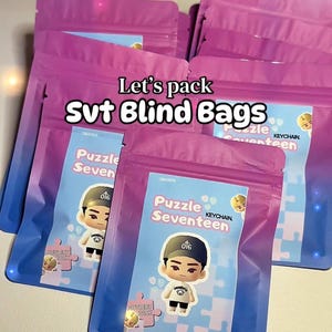 SEVENTEEN Boîte aveugle de porte-clés Puzzle | Boîte mystère Kpop | Membre aléatoire (OT13) | Carats | Cadeau en carats