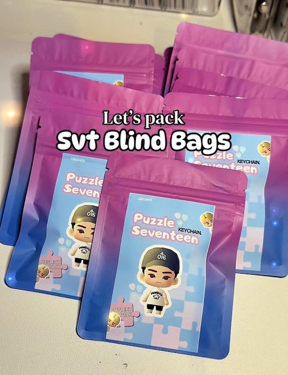 SEVENTEEN Puzzle Keychain Blind Box | Kpop Mystery Box | Random