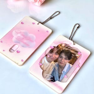 Porte-cartes photo Sweet Dreams Kpop Seventeen Svt Carat support pour PC Carte photo avec breloque porte-clés Qualité B Vente B Ware