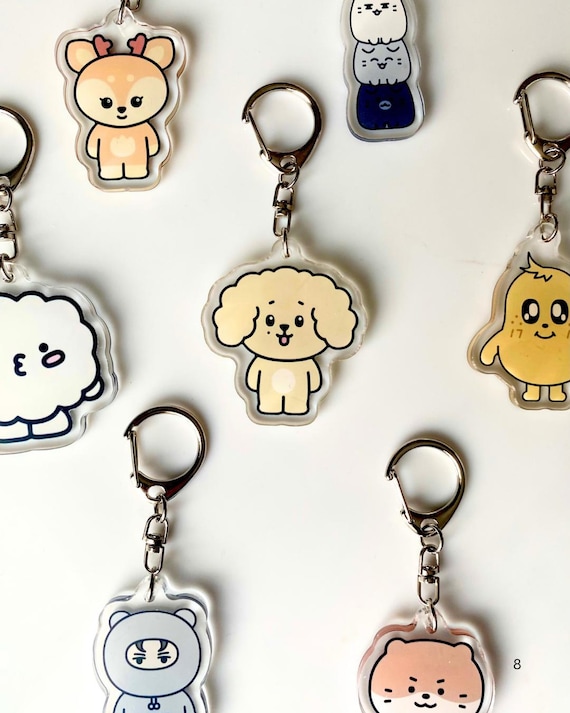 非公式SEVENTEENミニキーホルダー、Kポップアクリルキーホルダー、K