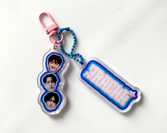 Juego de llaveros de Stray Kids Bangchan Changbin Han "3Racha" Skz Kpop Acryl Skzoo