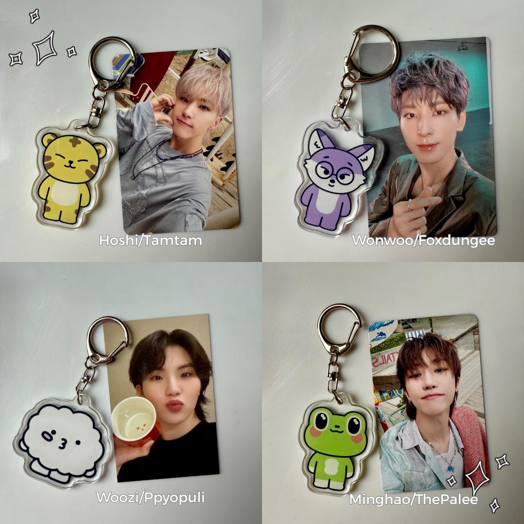 SEVENTEEN ウジ サノク キーリング MINITEEN SEVENTEEN - MINITEEN Light Stick Parts Keyring ['NEW_' World