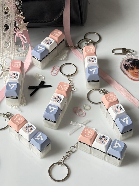 Seventeen Keycap Keychain SVT Carat Gift Kpop Bag Charm Fanmade