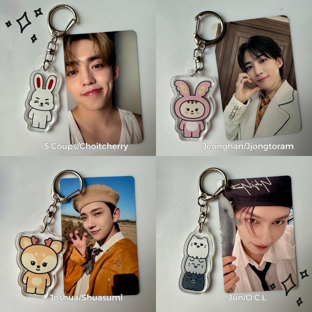 Unofficial Seventeen Miniteen Keychain, Kpop Acrylic Keychain