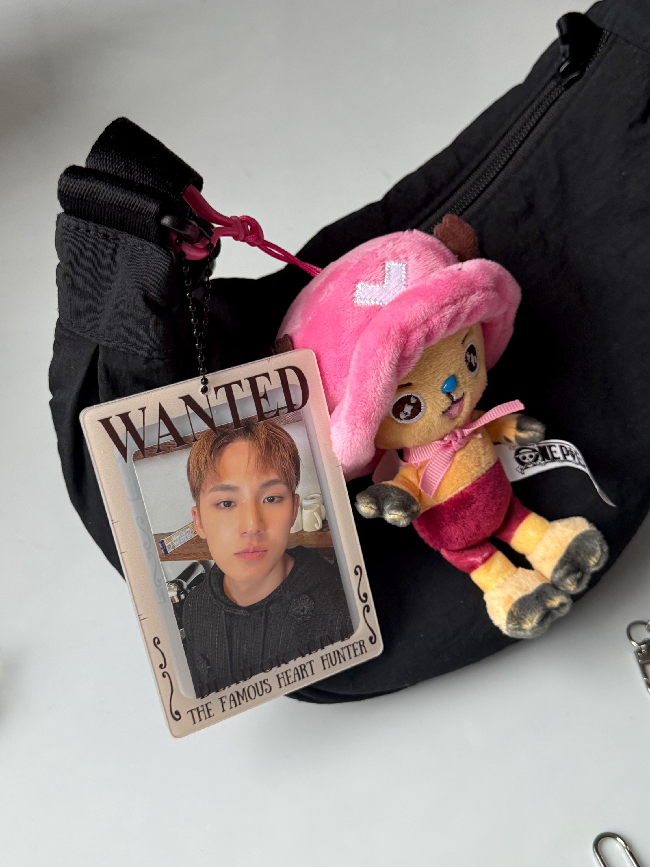 One Piece Photocard Holder Kpop Keyring Keychain Acryl Chopper