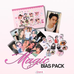 Magic Bias Pack dix-sept autocollants post-karte Kpop Carats Blatt Fotokarte Geschenkpackung Merch