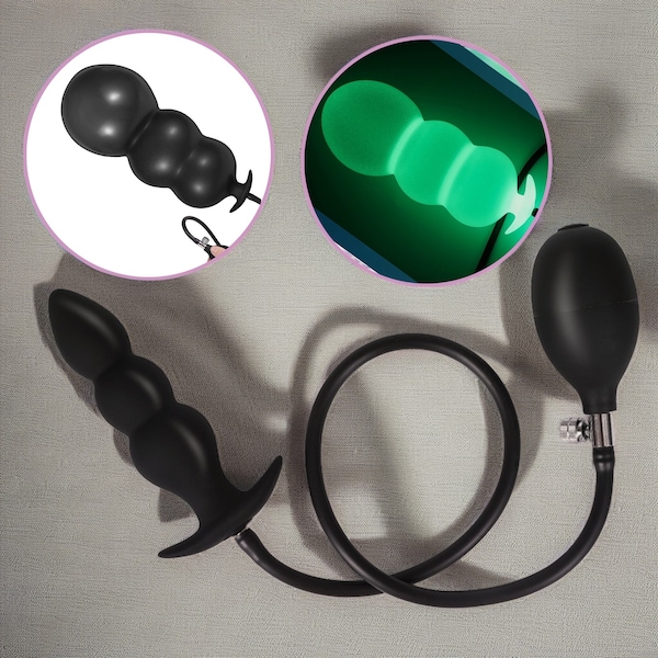 Inflatable Anal Plug,Liquid Silicone,Anal Expander,Anal Expander for Men and Women,Anal Expansion Balloon