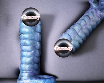 Fantasy Dildo, Manual Dildo, Adult Flirt, Ribbed Dildo, Sex Supplies, Strapon, Alien Sex Toy, Silicone Dildo, LGBT, Mature, Adult Toy, Gay