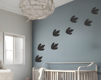 Dino Decor--Naklejki ścienne z odciskami stóp