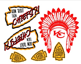 Kansas City Chiefs sticker bundle-- how &#39;bout them chiefs?