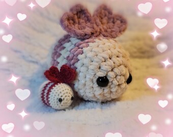 Valentines Day, Love Bug, Crochet Bee, Crochet Pattern, Pattern Only, EZHookerCrochet, DOWNLOAD, Digital PDF