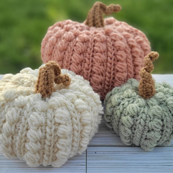 Rustic Fall Crochet Pumpkin, Crochet Pattern, Pattern Only, EZHookerCrochet, DOWNLOAD, Digital PDF
