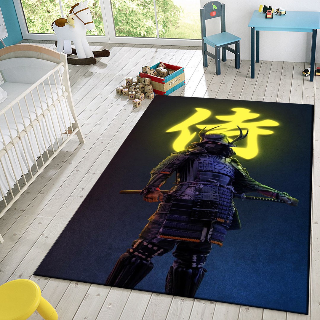 Samurai Rug, Japanese Culture Rugs, Anime Rug, Home Decor Rug, Gift Rug ...