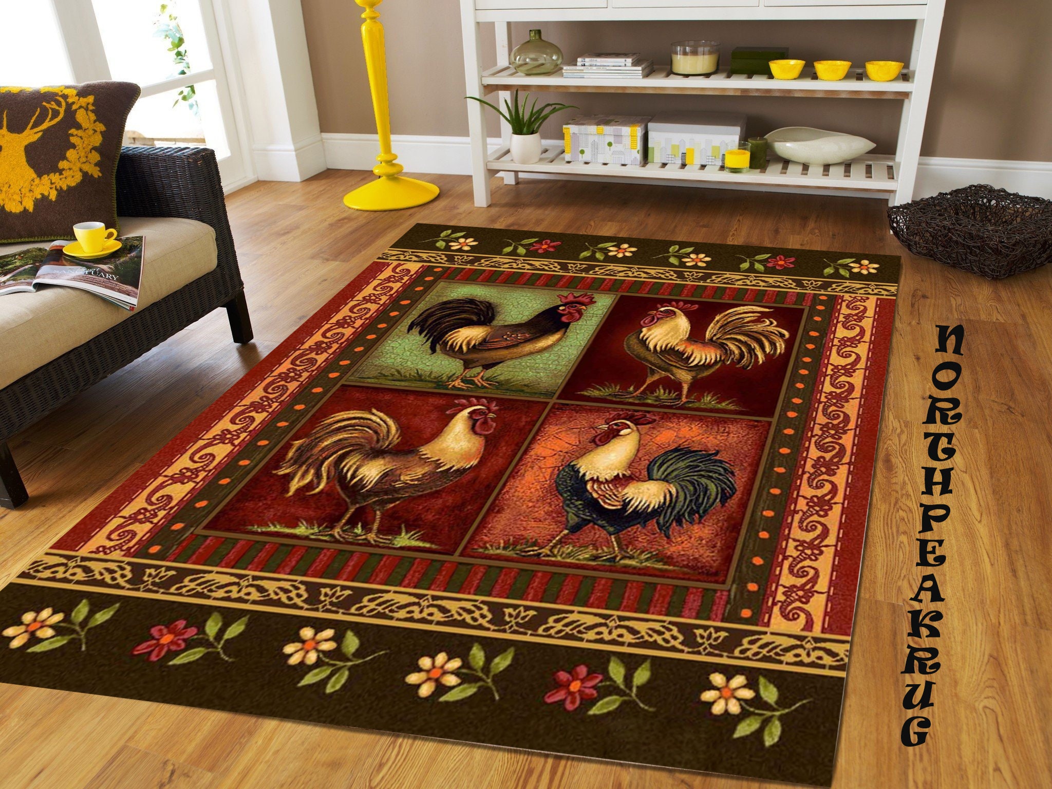 Black And Red Kitchen Rugs