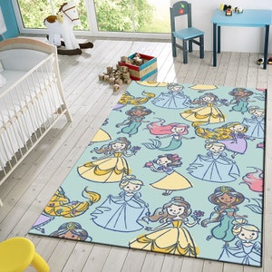 Disney-alfombra de juego para bebé, tapete antideslizante de Star