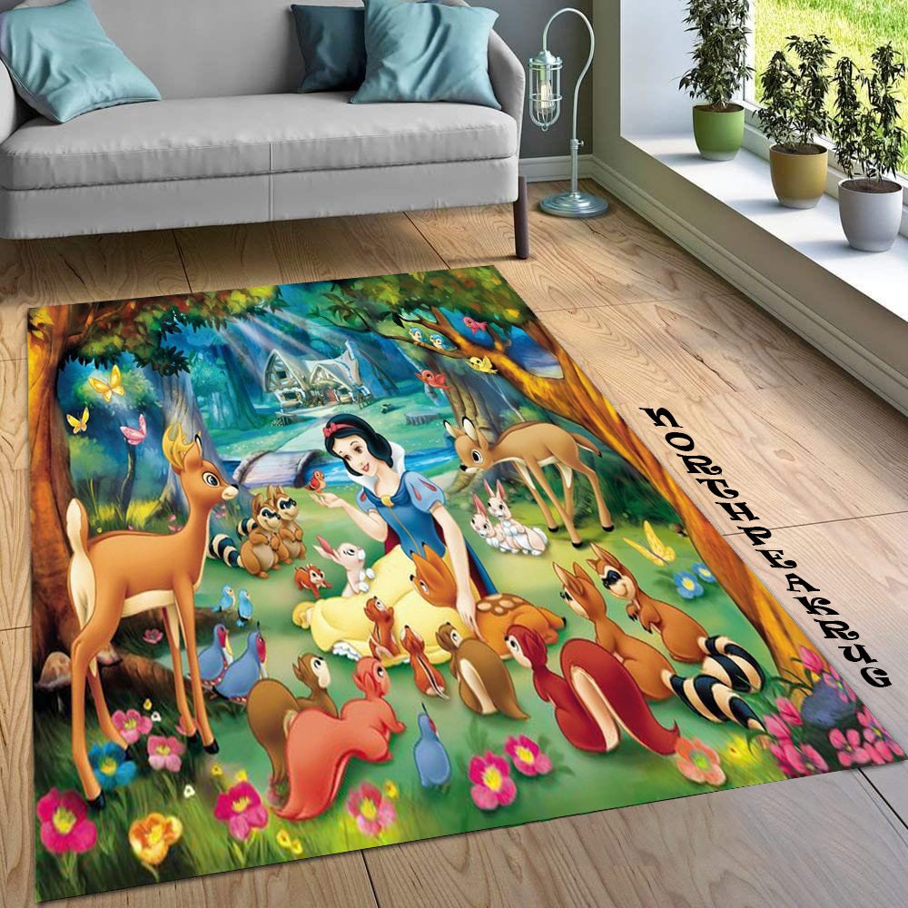 Discover Princess Rug, Dwarfs And Princess Rug, Funny For Kids Rug,Modern Kids Room,Kids Room Rug,Kids Room Decor, Gift For Him Her,Gifts for Kids