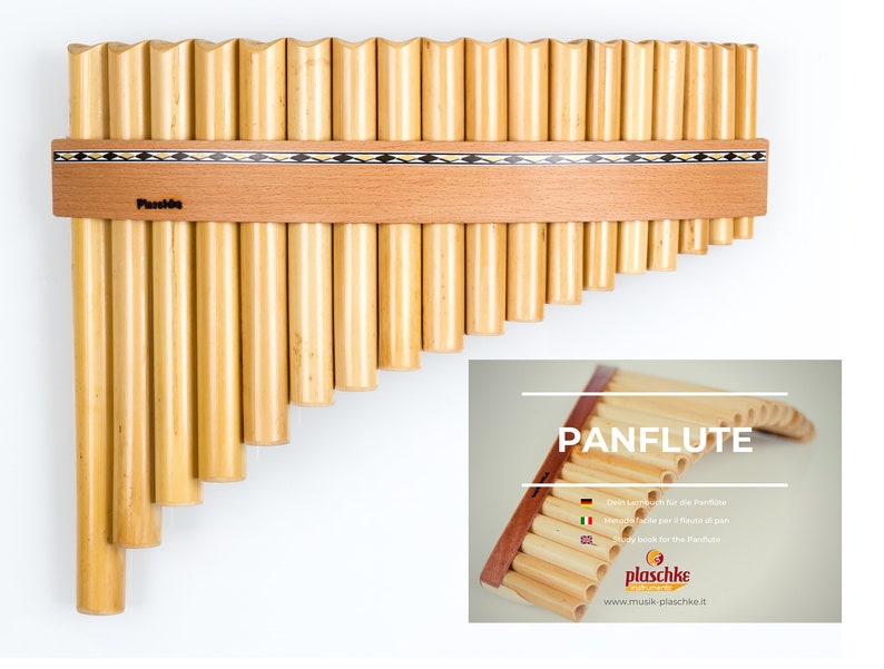 Flûte De Pan En Bambou Naturel 15 Tons (Sol Majeur) - Modèle Main Gauche, Accordable - Instrument à Vent