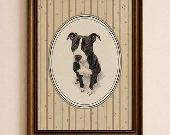 Custom Pet Portrait Vintage Style | Hand Drawn Pet Portrait from Photo Antique Oval Frame Pet Art | Retro Dog Memorial Gift DIGITAL DOWNLOAD