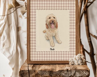 Custom Cat Portrait Vintage Style | Hand Drawn Cat Portrait from Photo | Retro Antique Pet Art | Personalized Cat Gift