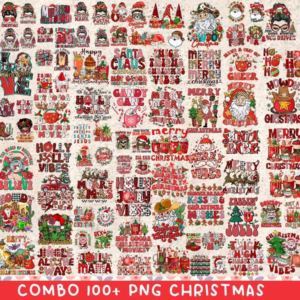 Christmas Bundle Png, Merry Christmas Png, Christmas Png, Western PNG, Santa Claus PNG, Bundle Png, Sublimation Designs, Digital Download