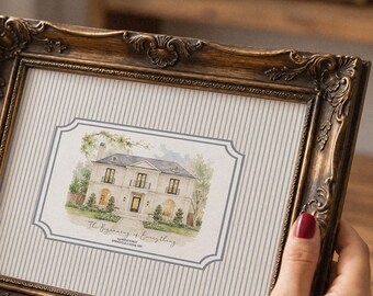 Custom House Painting,Custom Watercolor Home,Housewarming Gift,Our First Home Sign,Home Sweet Home Sign,First Home Gift (Digital Download)