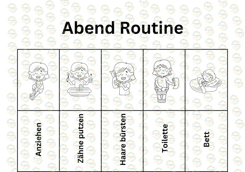 Pyjamas Routine Routines for Kids Evening Routine, Evening Routine - Etsy
