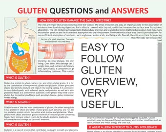 Tableau des aliments sans gluten : guide de la sensibilité au gluten (téléchargement numérique)